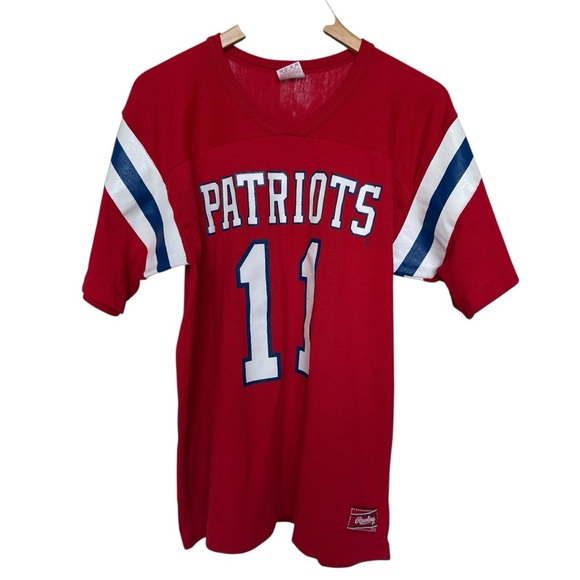 VINTAGE! 80’s Tony Eason Rawlings Large New England Patriots Jersey #11 NFL - Picture 1 of 8